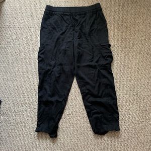 Black lululemon Cargo Joggers